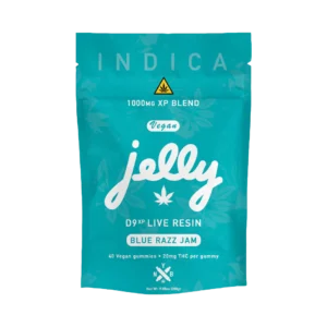 jelly edibles store blue razz jam (1000mg)